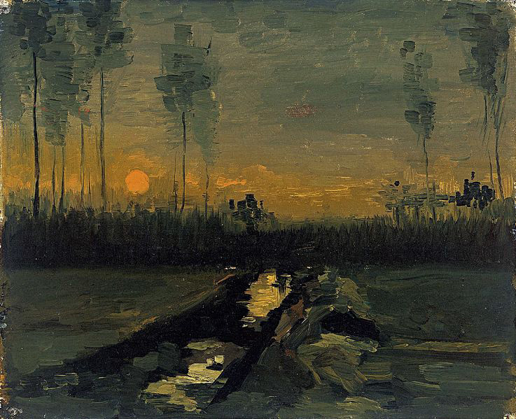 Landscape at sunset